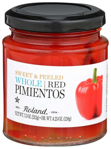 Roland Whole Red Pimientos, 7.5 Ounce