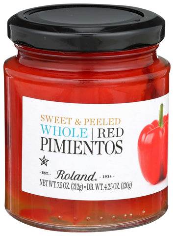 Roland Whole Red Pimientos, 7.5 Ounce