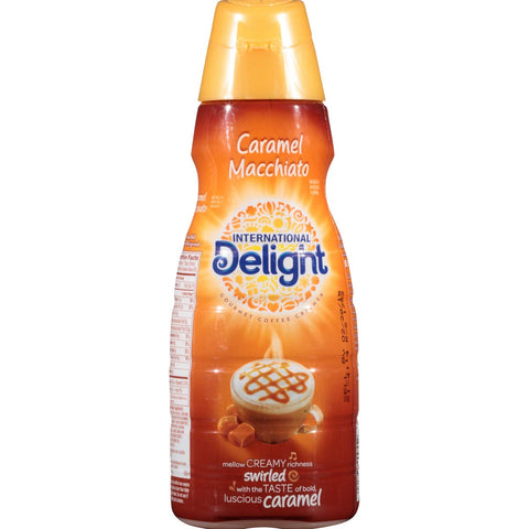 International Delight Caramel Macchiato Coffee Creamer, 32 Fluid Ounce -- 12 per case.