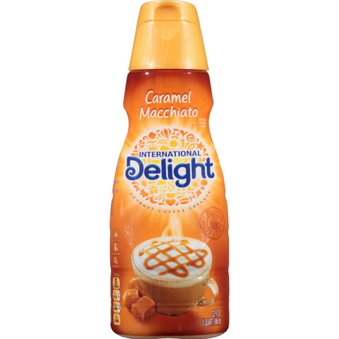 International Delight Caramel Macchiato Coffee Creamer, 32 Fluid Ounce -- 12 per case.