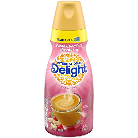International Delight White Chocolate Raspberry Coffee Creamer, 32 Fluid Ounce -- 6 per case