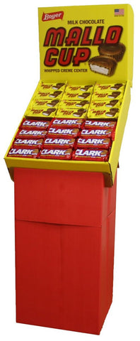 Boyer Mallo Cup and Clark Peanut Butter Cup - Shipper Display -- 144 per case