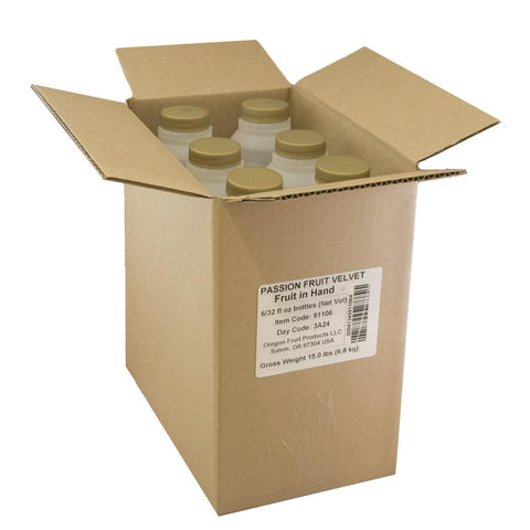 Oregon Fruit Passion Fruit Craft Puree, 32 Fluid Ounce -- 6 per case.