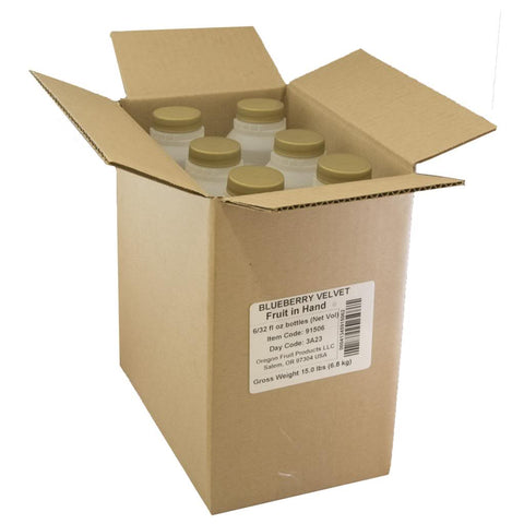 Fruit in Hand Blueberry Velvet Craft Puree, 32 Fluid Ounce -- 6 per case.