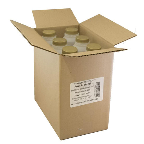 Fruit in Hand Strawberry Velvet Craft Puree, 32 Fluid Ounce -- 6 per case.