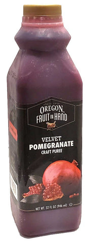 Fruit In Hand Velvet Pomegranate Craft Puree, 32 Fluid Ounce -- 6 per case