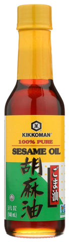 Kikkoman 100 Percent Pure Sesame Oil, 5 Fluid Ounce -- 12 per case