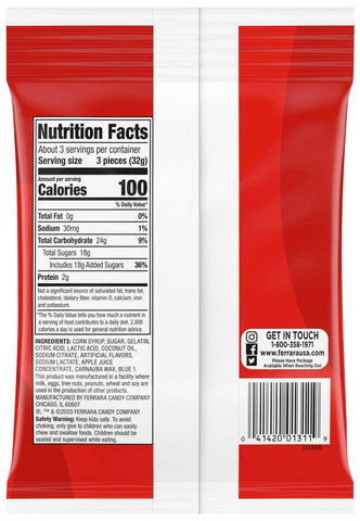 Sathers Gmmllo Blue Sharks Candy, 3.5 Ounce -- 12 per case.