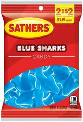 Sathers Gmmllo Blue Sharks Candy, 3.5 Ounce -- 12 per case.