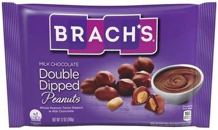 Brachs Milk Chocolate Double Dipped Peanuts, 12 Ounce -- 12 per case