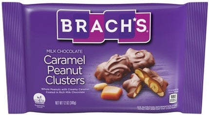 Brachs Caramel Peanut Clusters Candy, 12 Ounce -- 12 per case