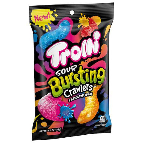 Trolli Sour Bursting Crawlers Gummi Candy, 6.3 Ounce -- 9 per case