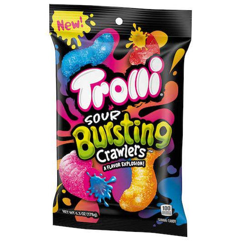Trolli Sour Bursting Crawlers Gummi Candy, 6.3 Ounce -- 9 per case