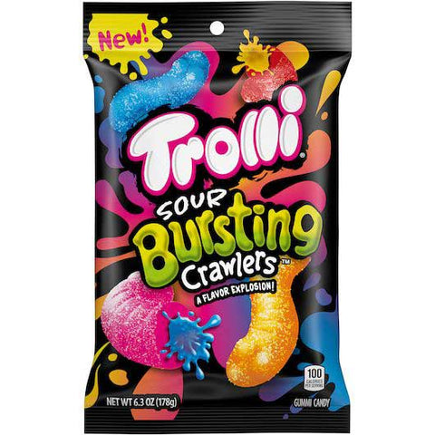 Trolli Sour Bursting Crawlers Gummi Candy, 6.3 Ounce -- 9 per case