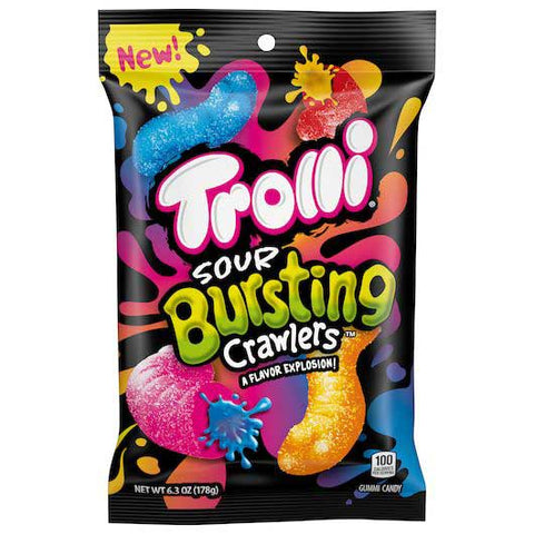 Trolli Sour Bursting Crawlers Gummi Candy, 6.3 Ounce -- 9 per case