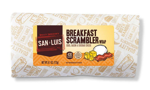 Deli Express Breakfast Scrambler Burrito, 6.1 Ounce -- 12 per case.