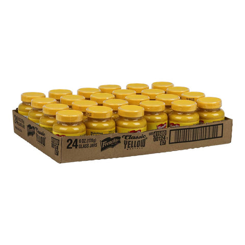 French Yellow Mustard, 24 Case 6 Ounce