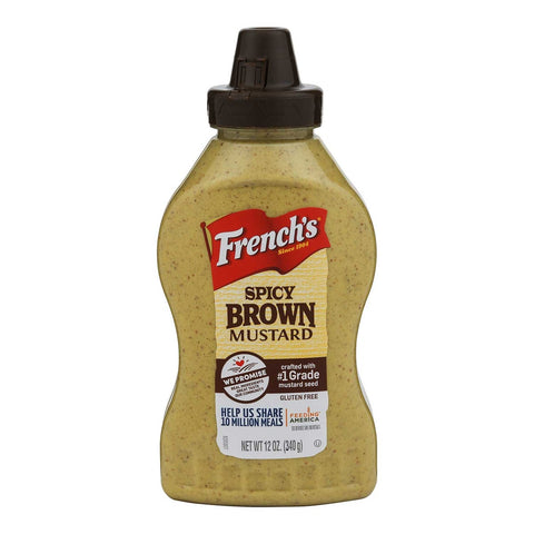 Frenchs Deli Style Spicy Brown Mustard, 12 Ounce -- 12 per Case