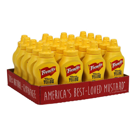Frenchs Classic Yellow Mustard, 8 Ounce Squeeze -- 20 per case.