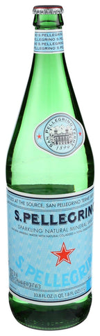 Sparkling Water San Pellegrino, 33.8 ounce each -- 12 per case.