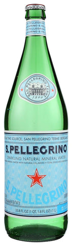 Sparkling Water San Pellegrino, 33.8 ounce each -- 12 per case.