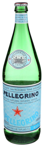 Sparkling Water San Pellegrino, 33.8 ounce each -- 12 per case.