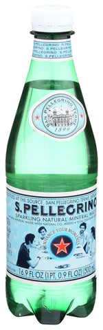San Pellegrino Sparkling Mineral Water, 0.5 Liter -- 24 per case.