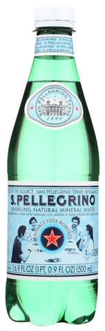 San Pellegrino Sparkling Mineral Water, 0.5 Liter -- 24 per case.