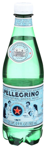 San Pellegrino Sparkling Mineral Water, 0.5 Liter -- 24 per case.