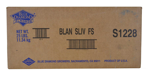 Sugar Foods Blanched Slivered Almond, 25 Pound.