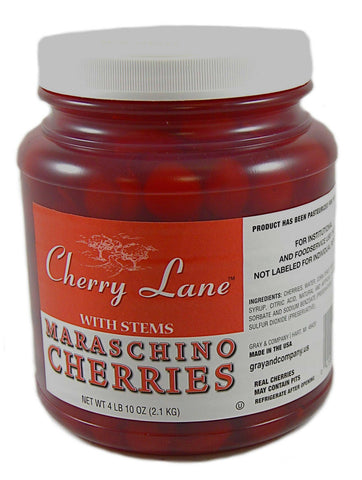 Cherry Lane Maraschino Cherry with Stem, 0.5 Gallon -- 6 per case.