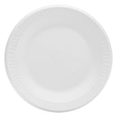 Dart Concorde Foam Plate, 10 1/4 inch dia, White, 125/Pack, 4 Packs/Carton