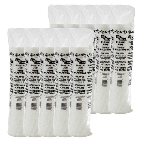 Dart Container Corporation White Dart Lid for Dart Foam Cup - Insulating Foam to SipThru -- 1000 per case.