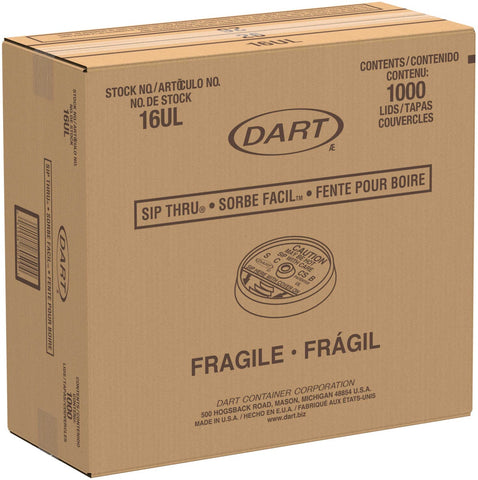 Dart Container Corporation White Dart Lid for Dart Foam Cup - Insulating Foam to SipThru -- 1000 per case.
