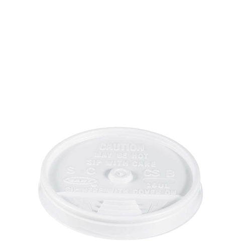 Dart Container Corporation White Dart Lid for Dart Foam Cup - Insulating Foam to SipThru -- 1000 per case.