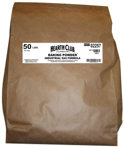 Hearth Club SAS Formula Double Acting Baking Powder, 50 Pound Bag