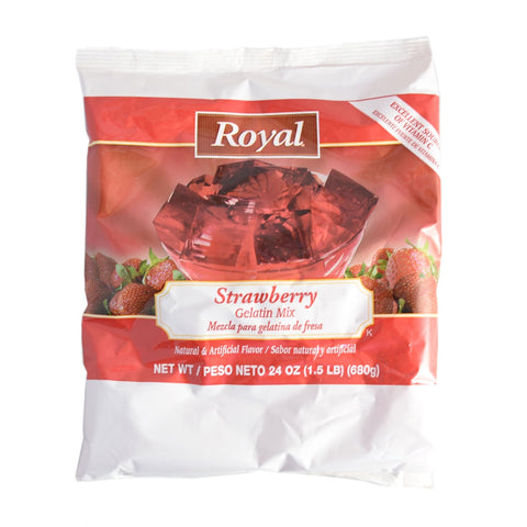 Royal Assorted Red Gelatin, 24 Ounce -- 6 per case.