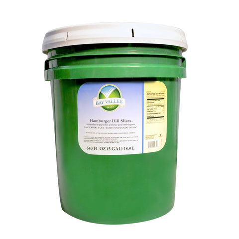 Bay Valley Foods Pickle Ham Dill 3/16 Sliced Krinkle Kut, 5 Gallon