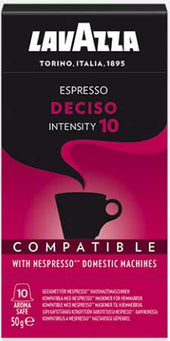 Lavazza Nespresso Intensity 10 Deciso Espresso Compatible Capsules, 1.7 Ounce -- 6 per case