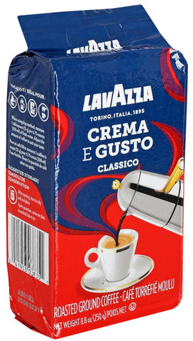 Lavazza Crema E Gusto Ground Coffee, 8.8 Ounce -- 20 per case