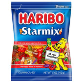 Haribo Confectionery Star Mix Gummy Candy, 5 Ounce -- 12 per case.