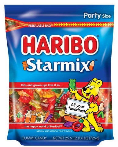Haribo Starmix Confectionery Gummi Candy, 25.6 Ounce -- 4 per case