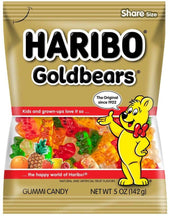 Haribo Gold Bears and Sour Streamers Confectionery Gummi Candy - Skinny Tower -- 48 per case