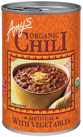 Amys Organic Medium Chili with Vegetable, 14.7 Ounce -- 12 per case
