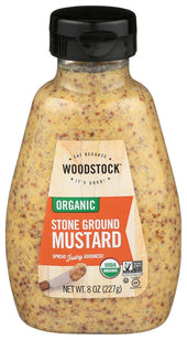 Woodstock Farms Organic Stoneground Mustard, 8 Ounce -- 12 per case.