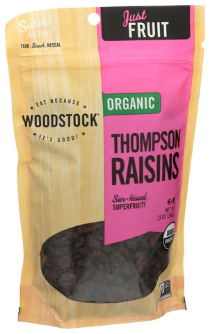 Woodstock Farms Organic Thompson Raisin, 13 Ounce -- 8 per case.