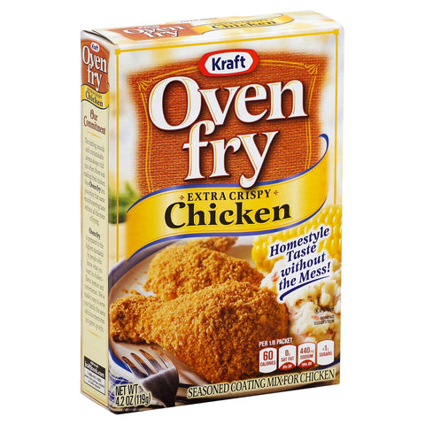 Krafts Oven Fry Seasoned Coating Extra Crispy for Chicken, 4.2 Ounce -- 8 per case.