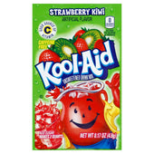 Kool Aid Unsweetened Strawberry Kiwi Powdered Soft Drink Mix, 0.17 Ounce -- 192 per case.