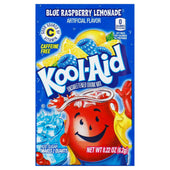 Kool-Aid Unsweetened Blue Raspberry Lemonade Powdered Soft Drink Envelope, 0.22 ounce -- 192 per case