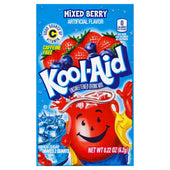 Kool Aid Unsweetened Mixed Berry Powdered Soft Drink Mix, 0.22 Ounce -- 192 per case.